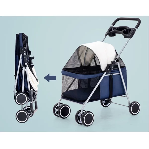 Foldable dog stroller