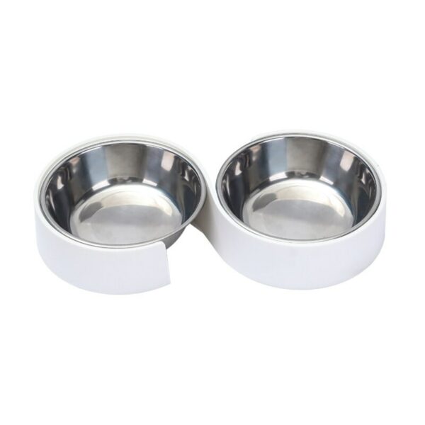 Double dog food bowl