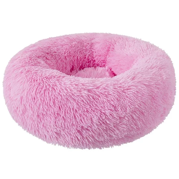 Solid color plush bed for XXL dog