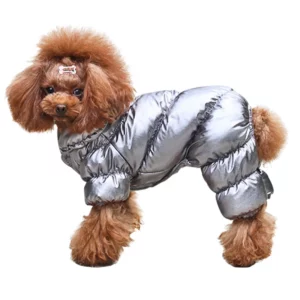 Fashion silver dog down jacket