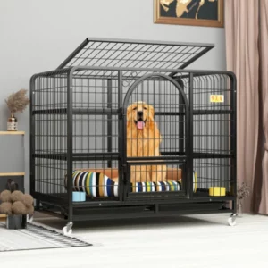 Cage-shaped dog playpen