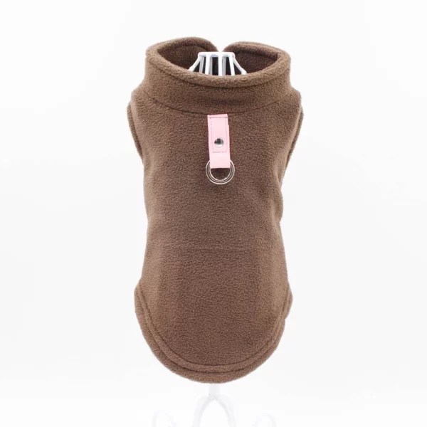 Soft fleece dog vest