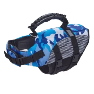 Camouflage style life jackets for dogs