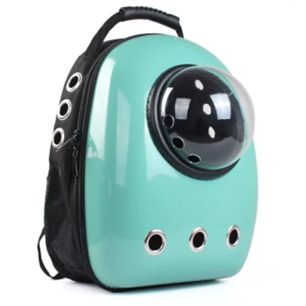 Space capsule shaped dog carrier