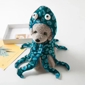 Halloween green octopus costume for dogs