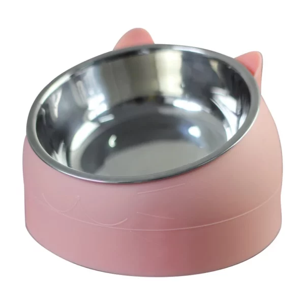 Slanted Cat Ear Shaped Dog Bowl