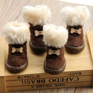 4-piece winter boots for dogs