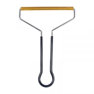 Steel handle clothes brush