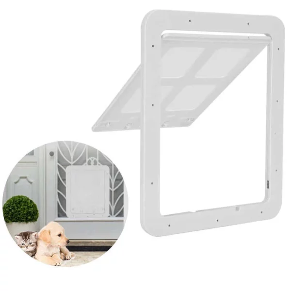 Plastic dog flap