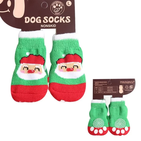 Multicolored cotton slippers for dogs