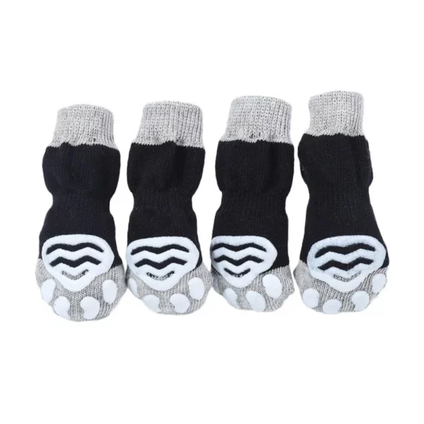 4-piece knitted dog shoe