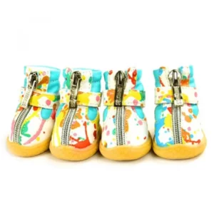 Multicolored pet shoes