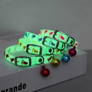 LED dog collar with design pattern