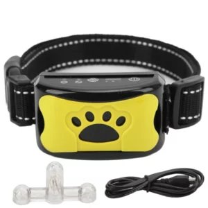 Anti-bark dog paw pattern collar