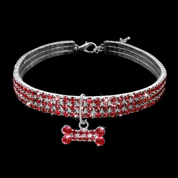 Rhinestone dog collar