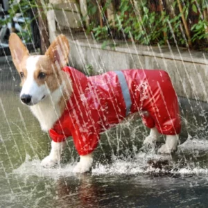 Hooded dog jumpsuit