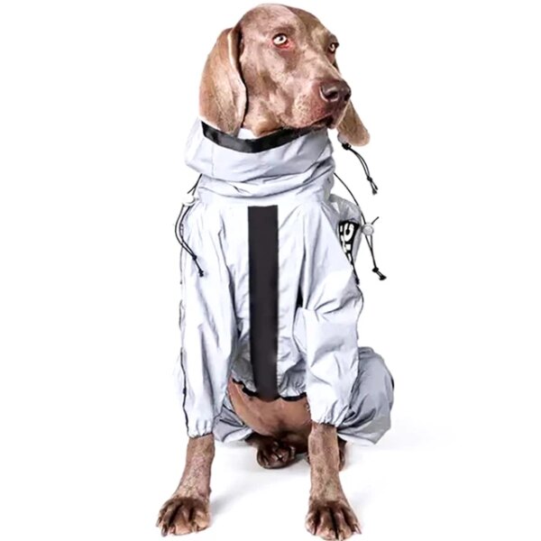 Reflective rain gear for dogs