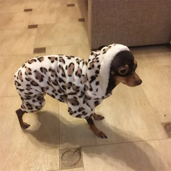 Leopard jumpsuit for dogs