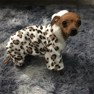 Leopard jumpsuit for dogs