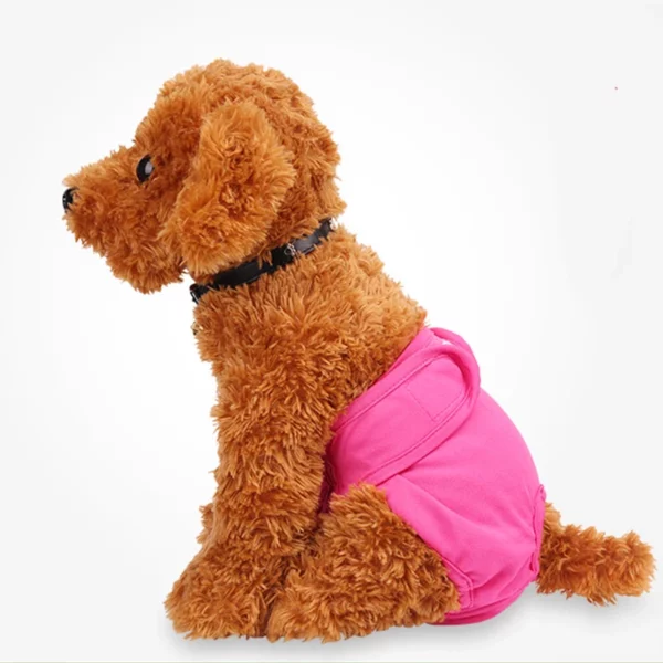 Washable cotton diaper for dogs