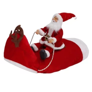 Santa Claus Reindeer Christmas Dog Costume