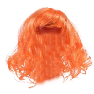 Curly hair dog wig