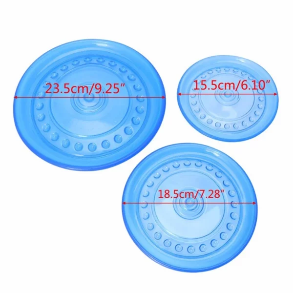 Soft rubber flying disc for dogs