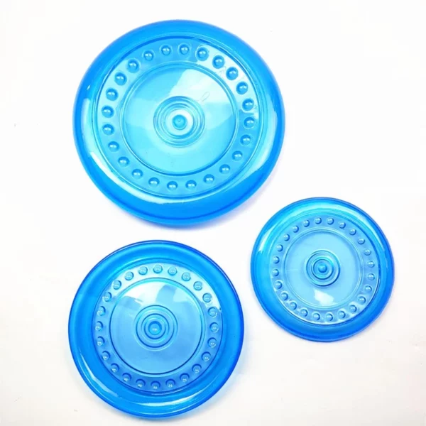 Soft rubber flying disc for dogs