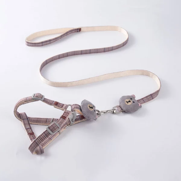 Dog harness and leash set