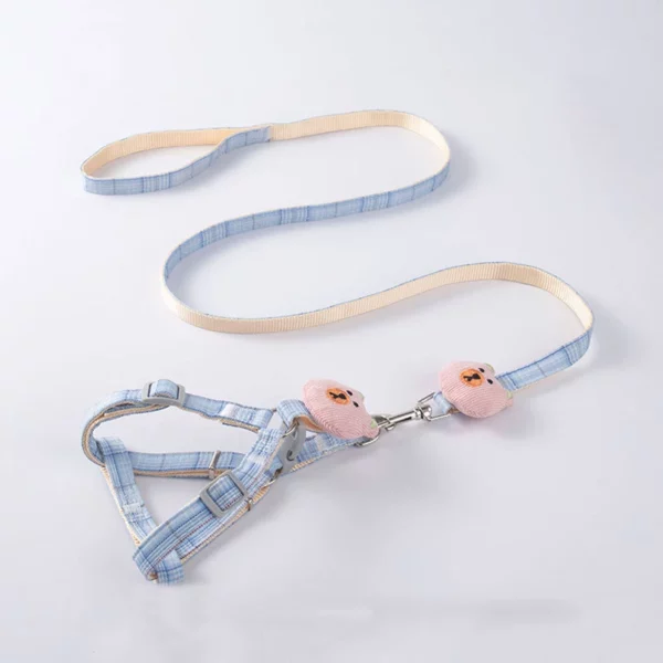 Dog harness and leash set