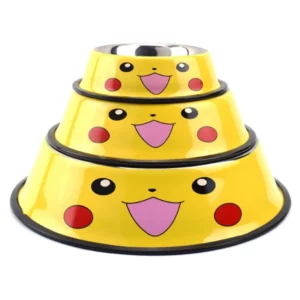 Pikachu patterned dog bowl