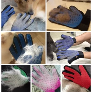 Dog grooming and massage glove