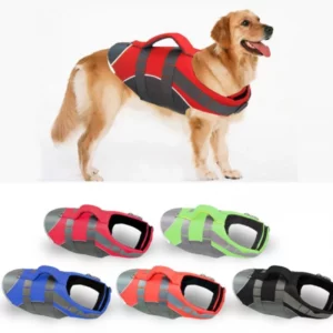 Reflective dog life vest