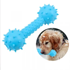 Dumbbell-shaped chew toy for dogs