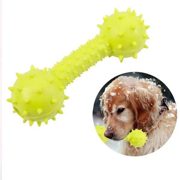 Dumbbell-shaped chew toy for dogs