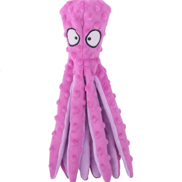 Octopus shaped dog toy