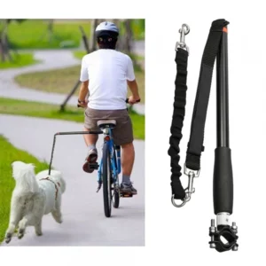 Bungee dog bike leash