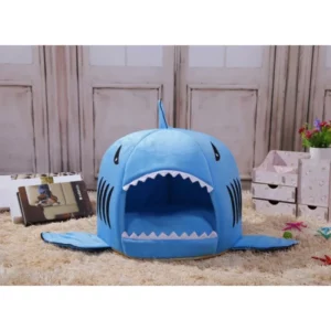 Shark shaped dog bed