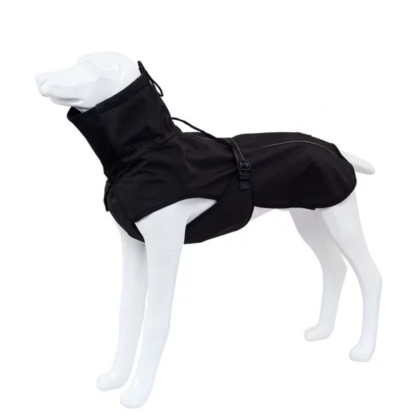 Coat with plush collar for dogs