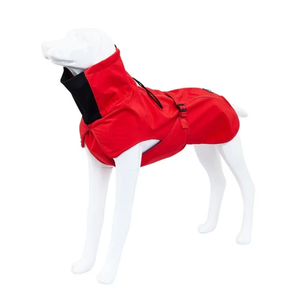 Coat with plush collar for dogs