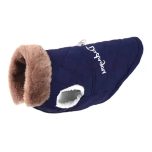 Winter coat with a waterproof fleece collar for dogs