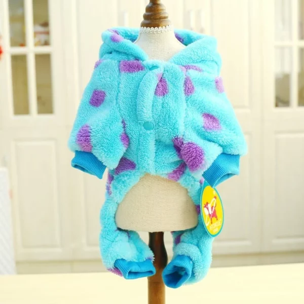 Thick Cute Hooded Dog Coat