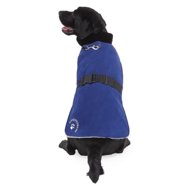 Solid color fleece coat for dogs