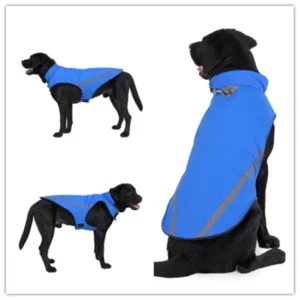 Thick warm fleece jacket for dogs