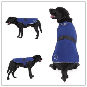 Solid color fleece coat for dogs