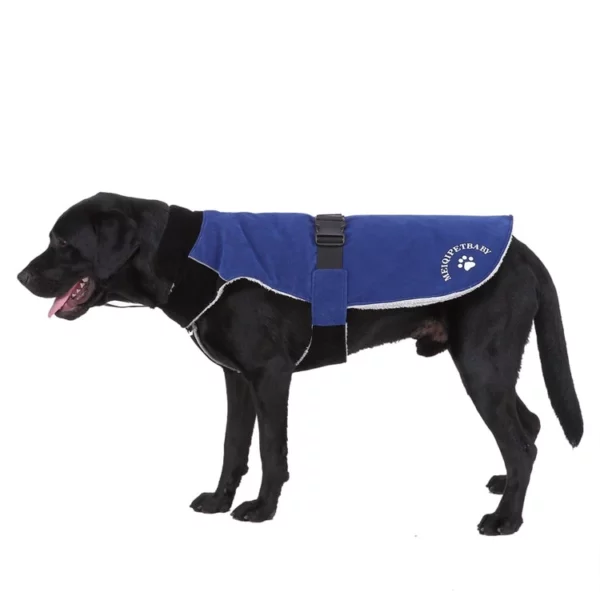 Solid color fleece coat for dogs