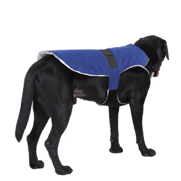 Solid color fleece coat for dogs