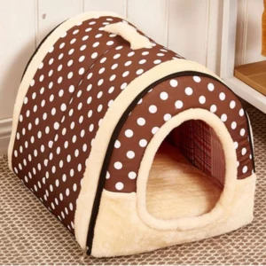 Plush dog kennel