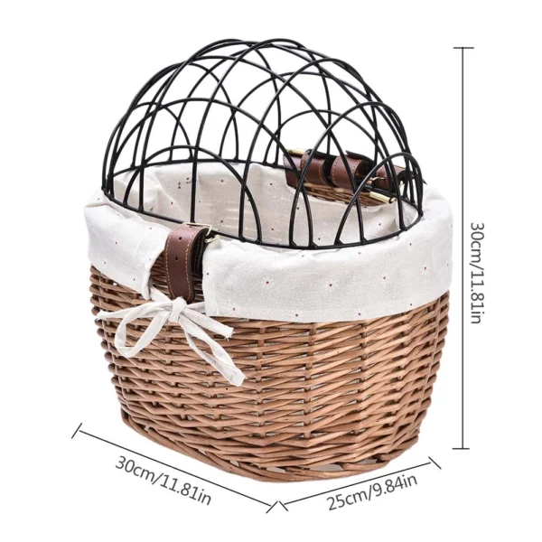 Front handlebar basket for dog