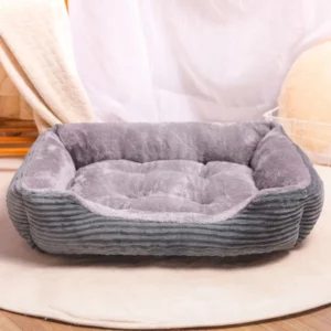 Plush dog basket